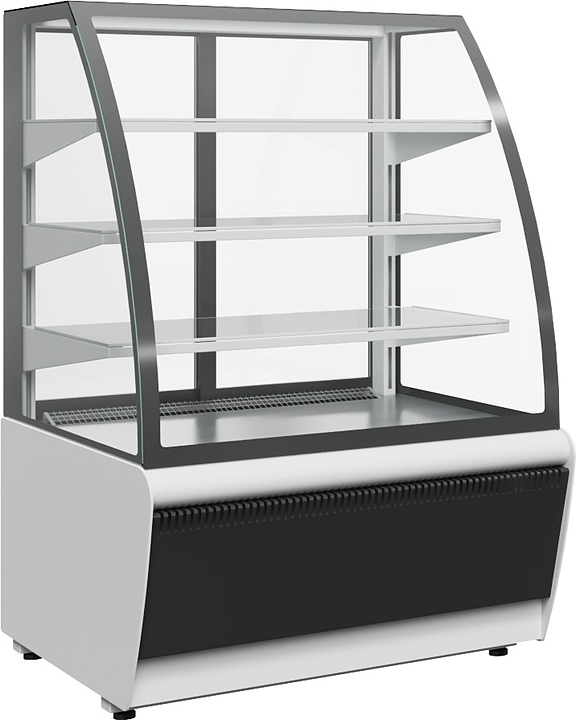 Витрина кондитерская Carboma K70 VV 0,9-1 Standard 9006-9005 (ВХСв - 0,9д Люкс Техно) — витрины кондитерские, ориентир от…