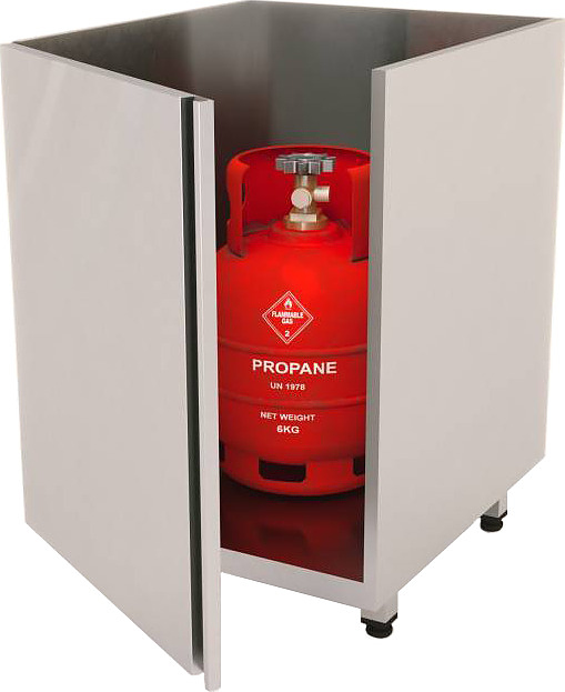 Тумба для хранения баллона с сжиженным газом КАМИК BULL БЛ-348651 610*610*890 — уличные модульные кухни, ориентир от 101…