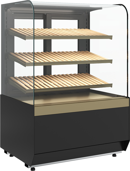 Витрина хлебная Carboma Radius KR70 N 0,9-1 Light Bread (Bronze 9005/0109) — витрины хлебные, ориентир от 103 955 ₽
