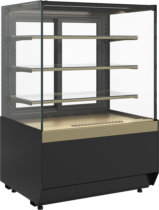 Витрина кондитерская Carboma KC70 VM 1,3-1 Light версия 2.0 (Bronze 9005/0109) — витрины кондитерские, ориентир от 112 086 ₽
