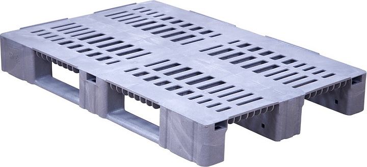 Паллет универсальный ТАРА.РУ TR 1208-3 (R) 1200х800х150 мм (перфорированный на 3 полозьях (версия 2)) — паллеты и поддоны…