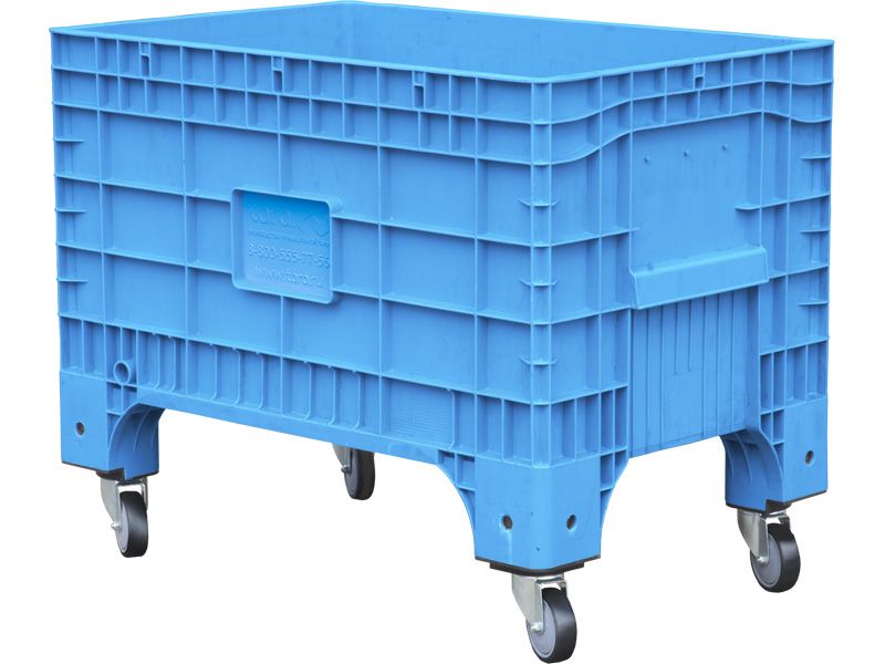 Контейнер ТАРА.РУ B-Box 1065 Mini 1017х636х793 мм (сплошной на колесах) серый — контейнеры крупногабаритные, ориентир от 17…