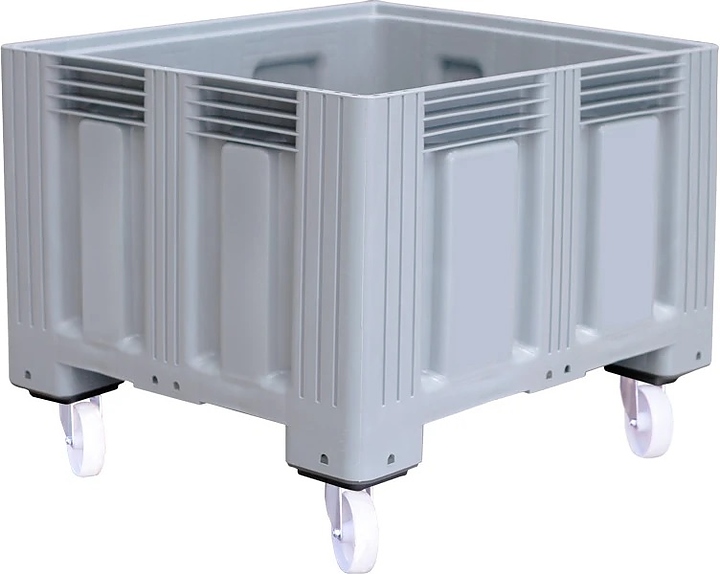 Контейнер ТАРА.РУ TR-Box 1210 SW (758) 1200х1000х918 мм (сплошной на колесах) серый — контейнеры крупногабаритные, ориентир…