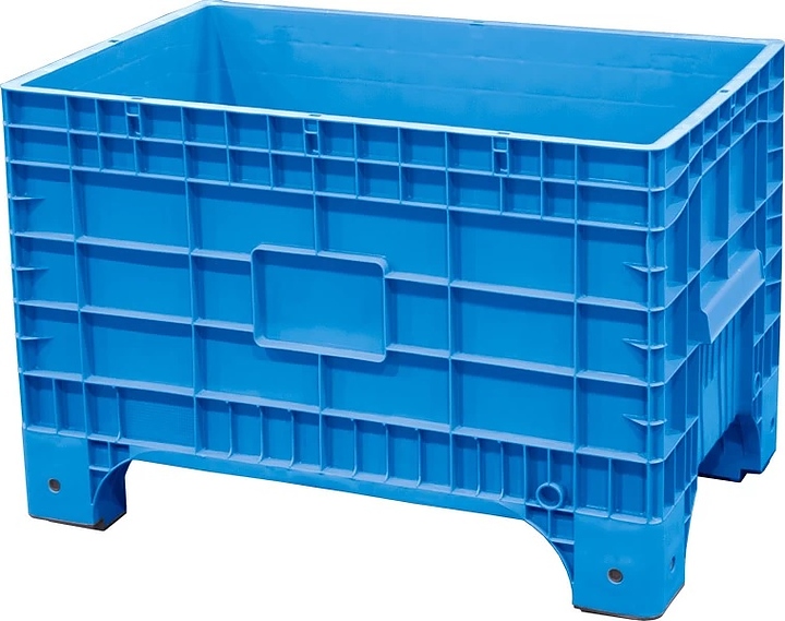 Контейнер ТАРА.РУ B-Box 1065 Mini 1017х636х673 мм (cплошной на ножках) голубой — контейнеры крупногабаритные, ориентир от…