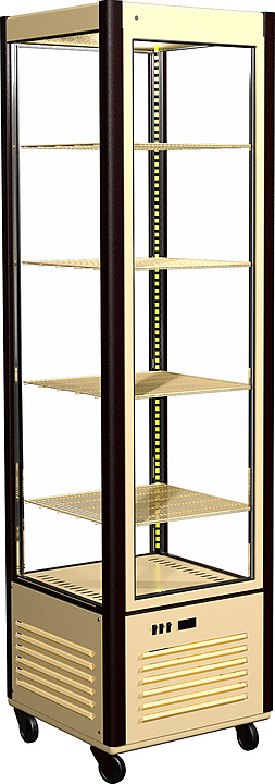 Витрина кондитерская Carboma D4 VM 400-1 (R400C, бежево-коричневый) — витрины кондитерские, ориентир от 113 728 ₽